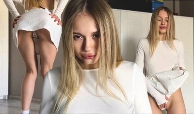 Молодая девушка и ее парень провели субботний вечер вместе, отказавшись от посещения друзей.